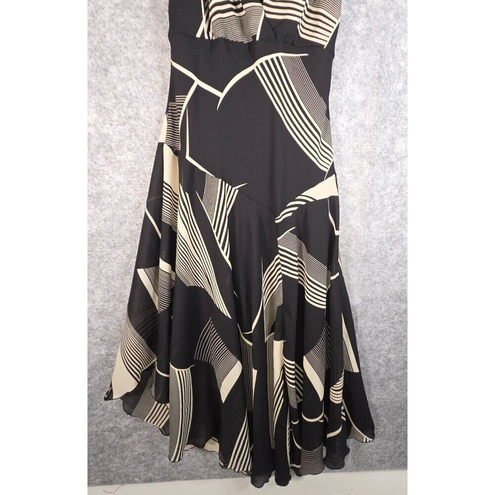 Rabbit Rabbit Rabbit Women's Midi Dress Sleeveless V Neck Multi Color Size 12 - Picture 3 of 10